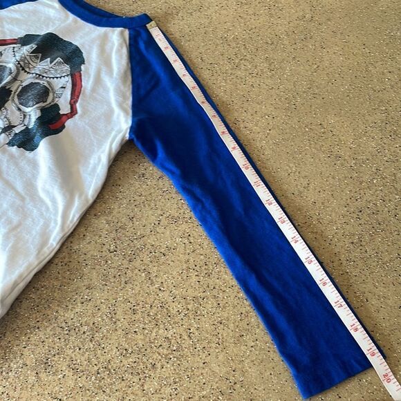 GAP kids skull with headphones baseball style long sleeve T-shirt - Picture 8 of 8